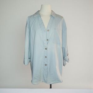 CLUB Z  - 2X Light Blue Button Down Shirt
